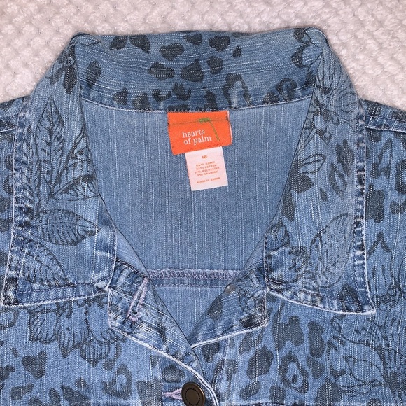 Printed denim jacket - Picture 3 of 5